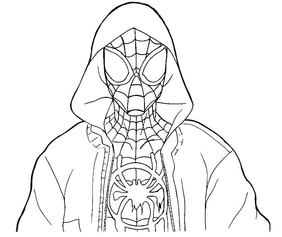 Miles Morales printbar Tegninger til Farvelægning
