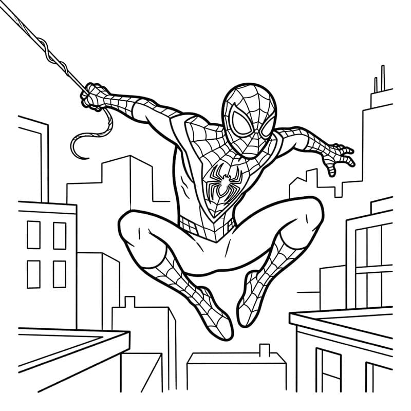 Miles Morales Tegninger til Farvelægning