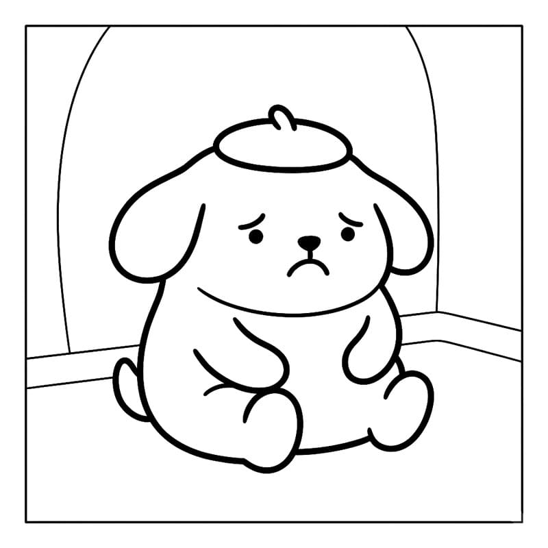 Pompompurin nu Tegninger til Farvelægning
