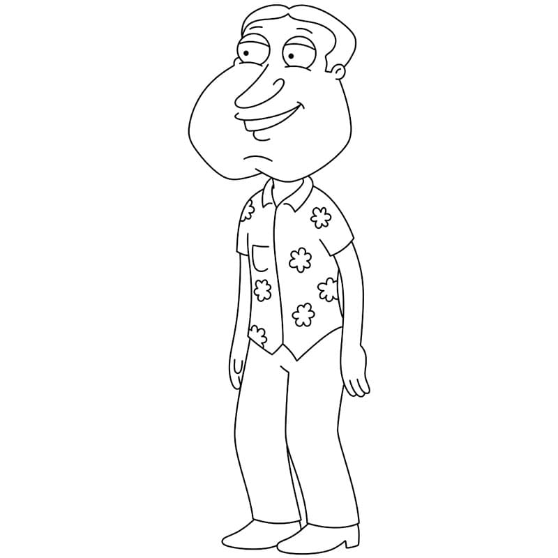 Quagmire i Family Guy Tegninger til Farvelægning