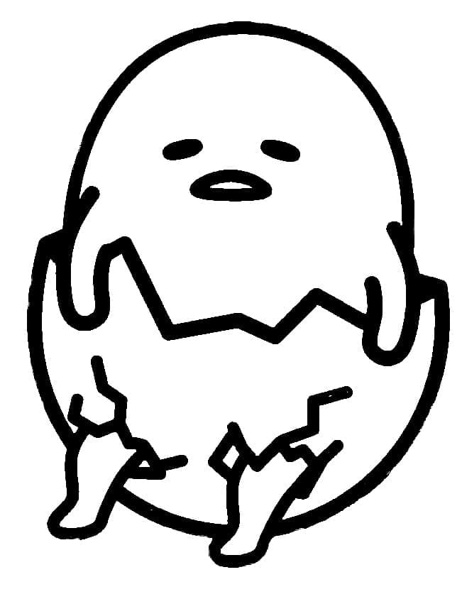 Tegning af Gudetama Tegninger til Farvelægning