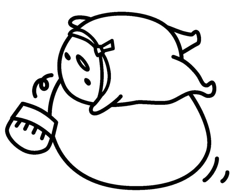 Udskrivbar Gudetama Tegninger til Farvelægning