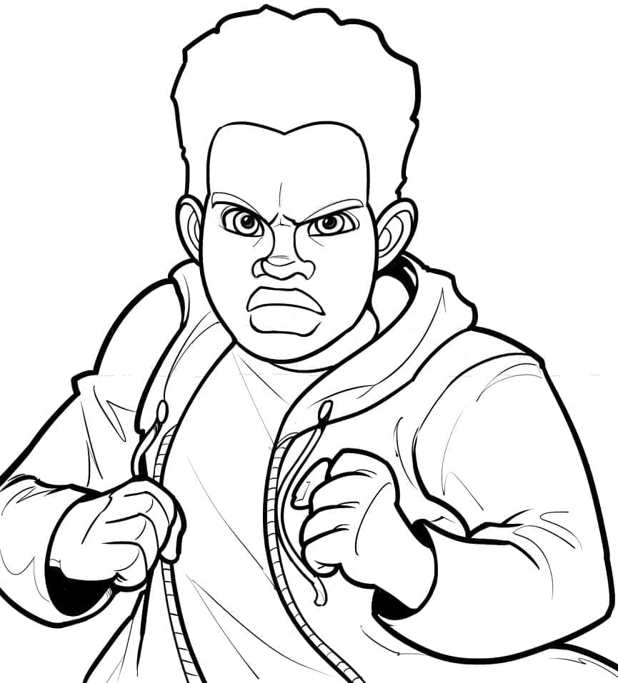 Vrede Miles Morales Tegninger til Farvelægning