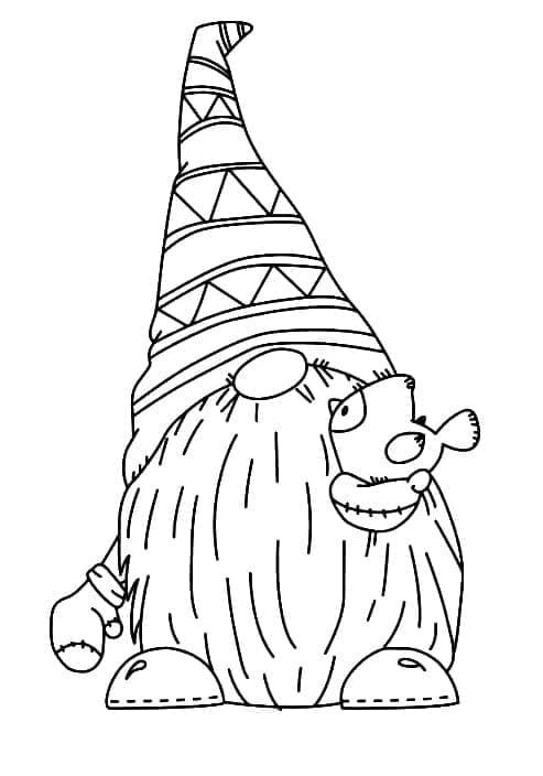 Yndig gnome Tegninger til Farvelægning