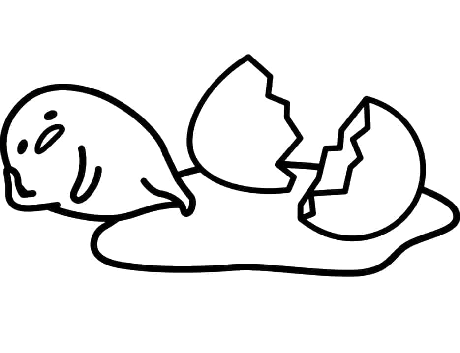 Yndig Gudetama Tegninger til Farvelægning