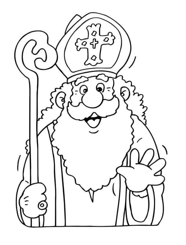 Fri Sankt Nikolaus Tegninger til Farvelægning