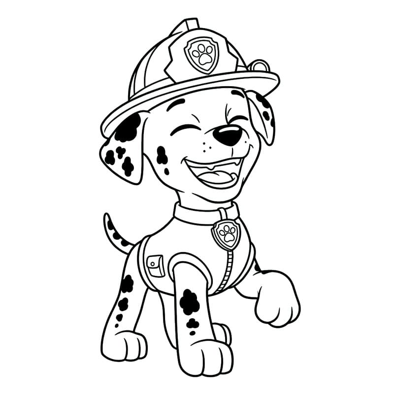 Marshall Paw Patrol Tegninger til Farvelægning