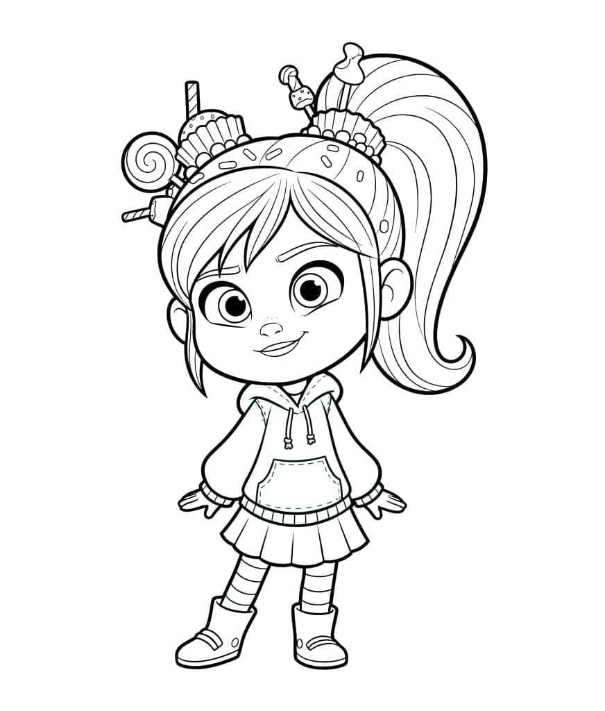 Vanellope er fantastisk Tegninger til Farvelægning