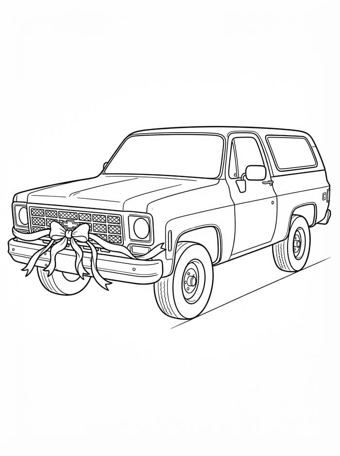 Chevrolet Blazer Tegninger til Farvelægning