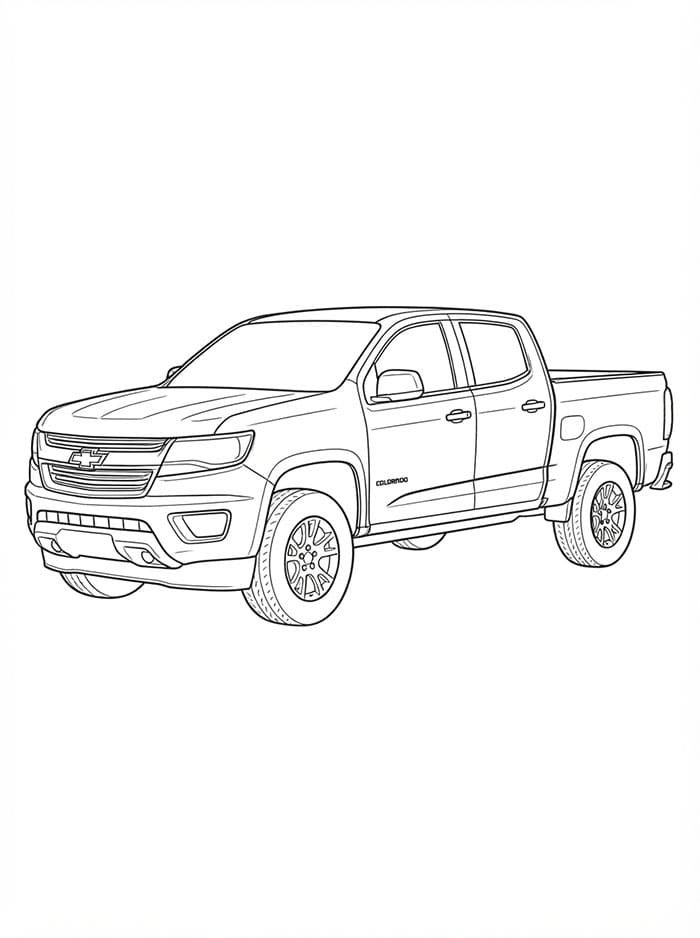 Chevrolet Colorado Tegninger til Farvelægning