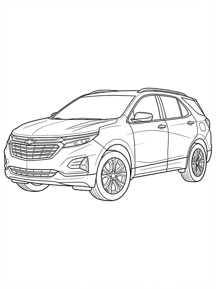 Chevrolet Equinox Tegninger til Farvelægning