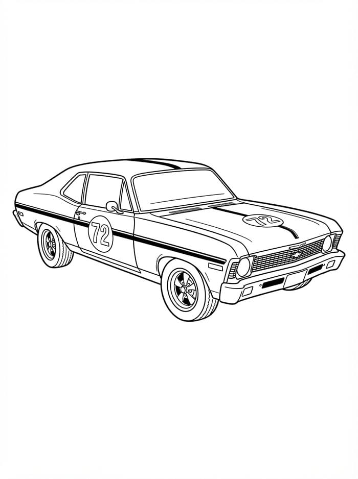 Chevrolet Nova Tegninger til Farvelægning