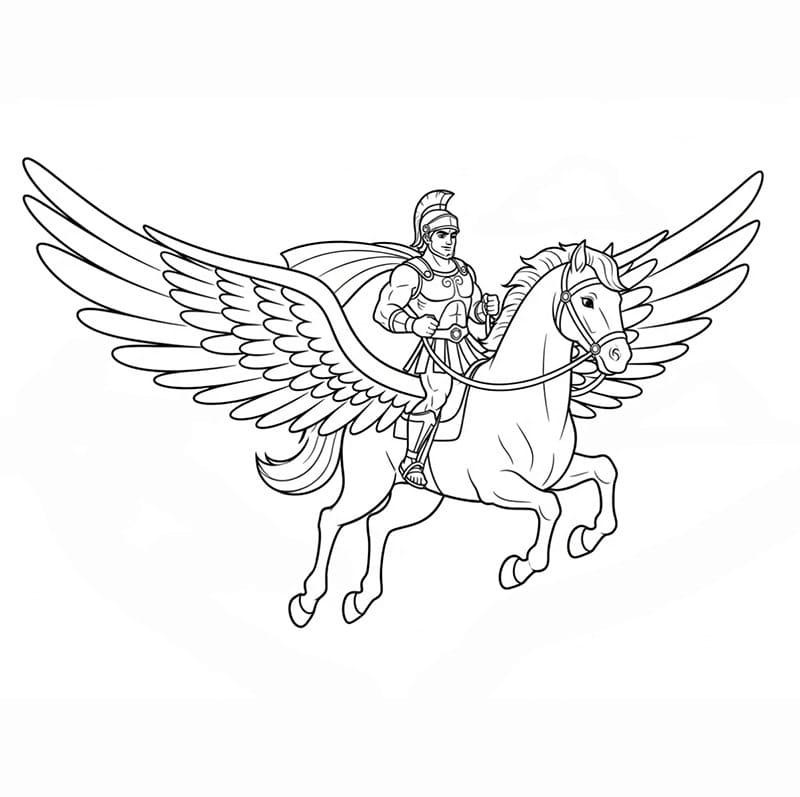 Herkules til hesteryg Tegninger til Farvelægning