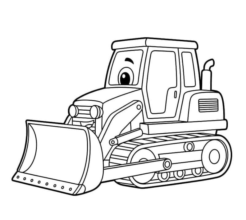 Bulldozer tegning Tegninger til Farvelægning