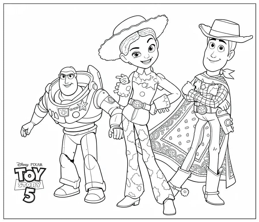 Dr. Nutcase Toy Story 5 Tegninger til Farvelægning