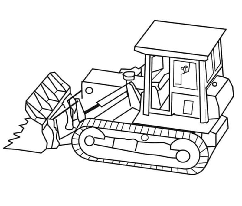 Fantastisk bulldozer Tegninger til Farvelægning