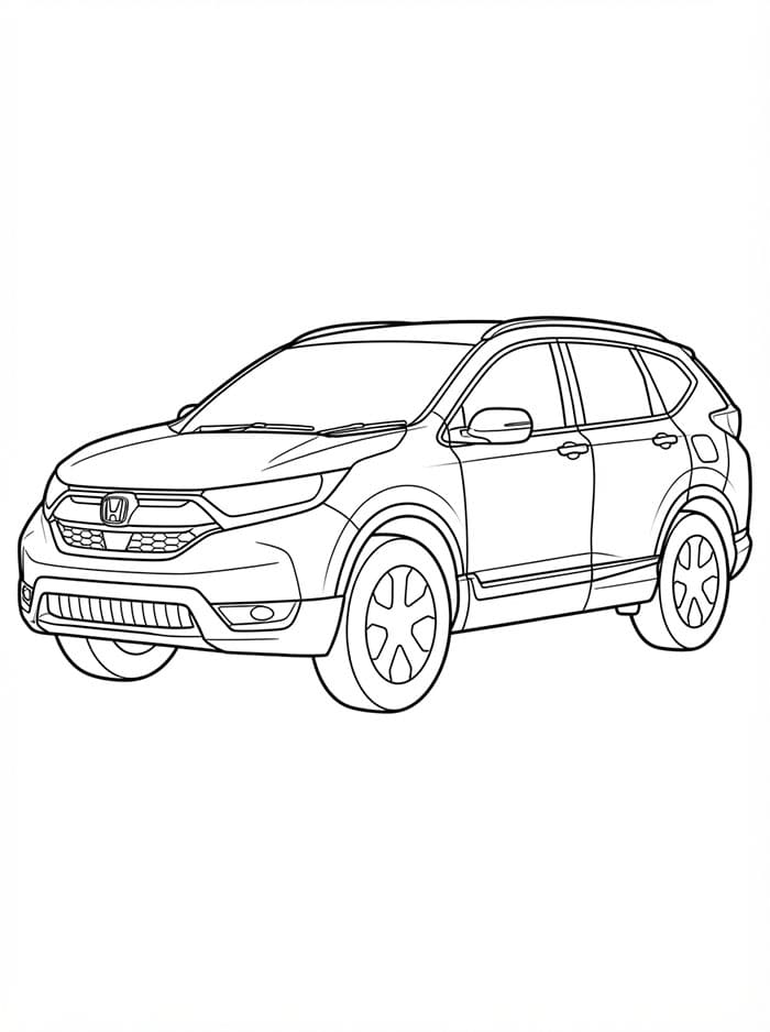 Honda Tegninger til Farvelægning