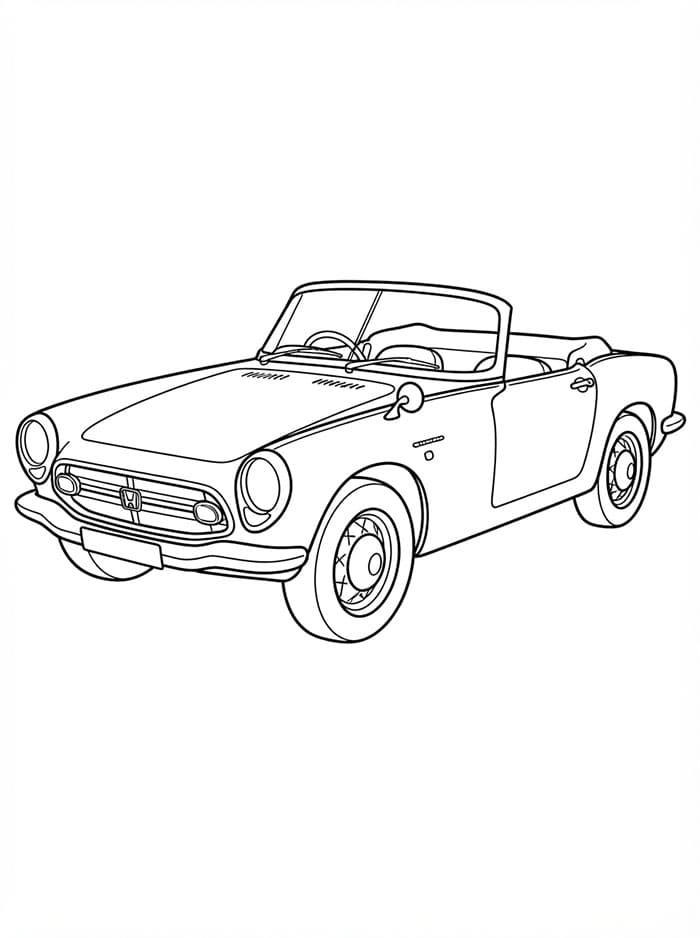 Honda S600 Tegninger til Farvelægning