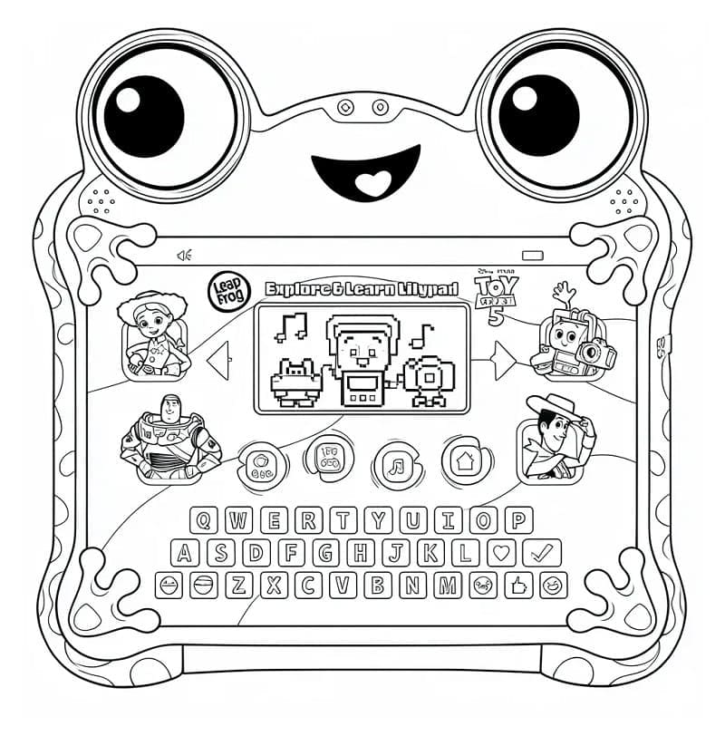 Lilypad Toy Story 5 Tegninger til Farvelægning