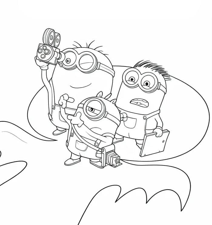 Minions og Monstre Tegninger til Farvelægning