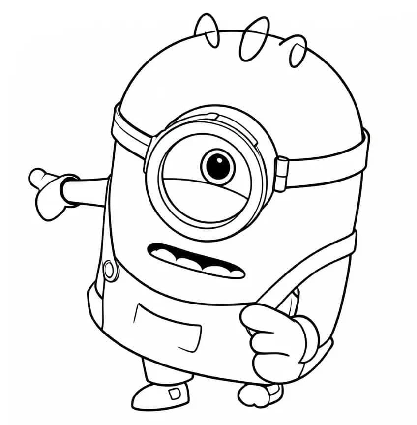 Minions og Monstre til Børn Tegninger til Farvelægning