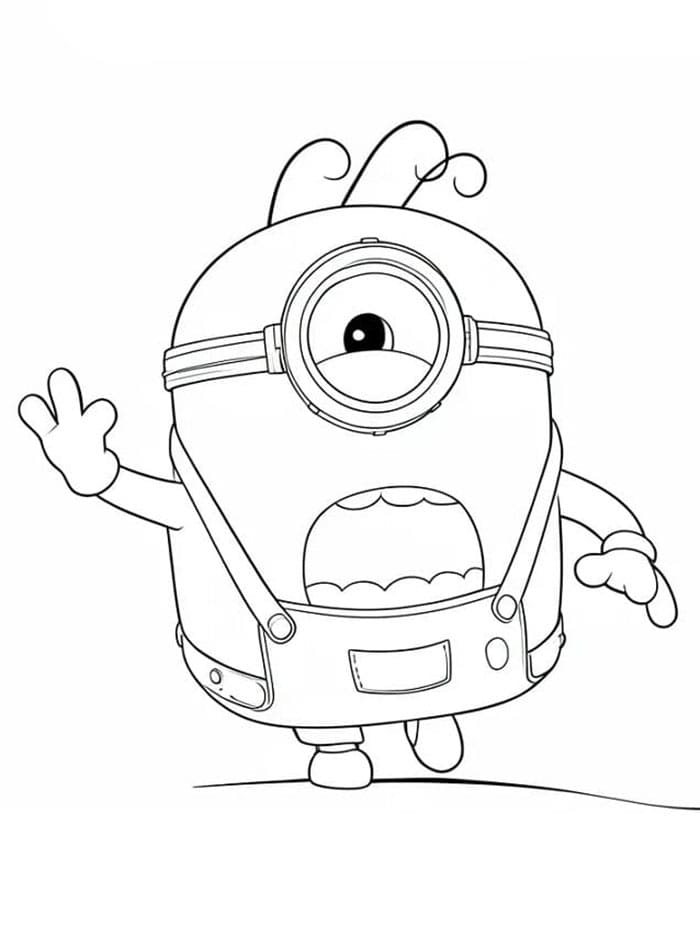 Printbare Minions og Monstre til Børn Tegninger til Farvelægning