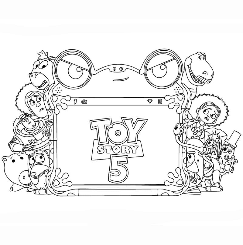 Toy Story 5 gratis billede Tegninger til Farvelægning