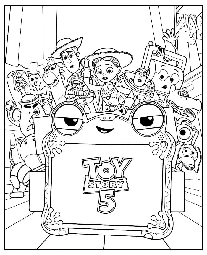 Toy Story 5 karakterbilleder Tegninger til Farvelægning