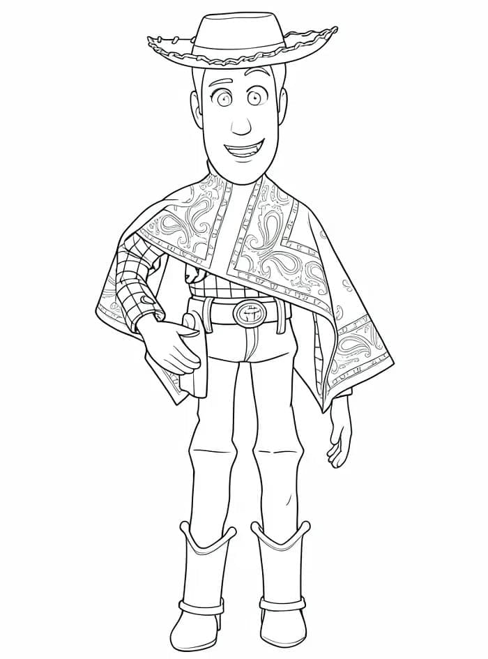 Toy Story 5 Sherif Woody Tegninger til Farvelægning