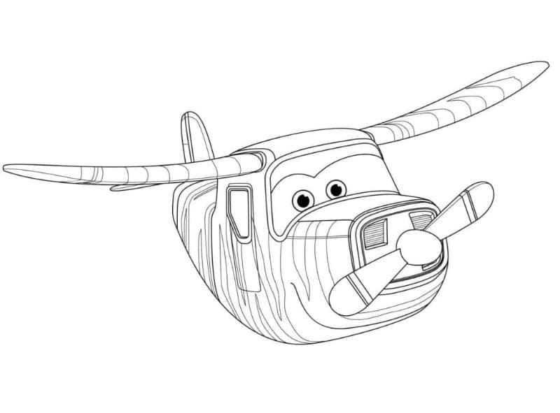 Bello fra Super Wings Tegninger til Farvelægning