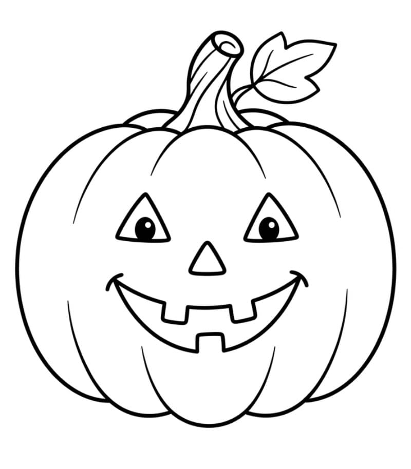 Funy Halloween græskar Tegninger til Farvelægning