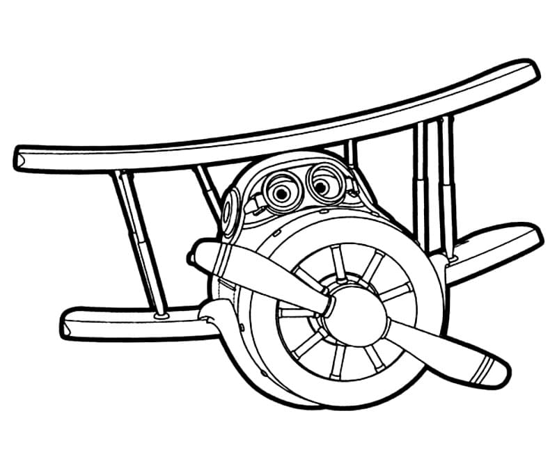 Grand Albert i Super Wings Tegninger til Farvelægning