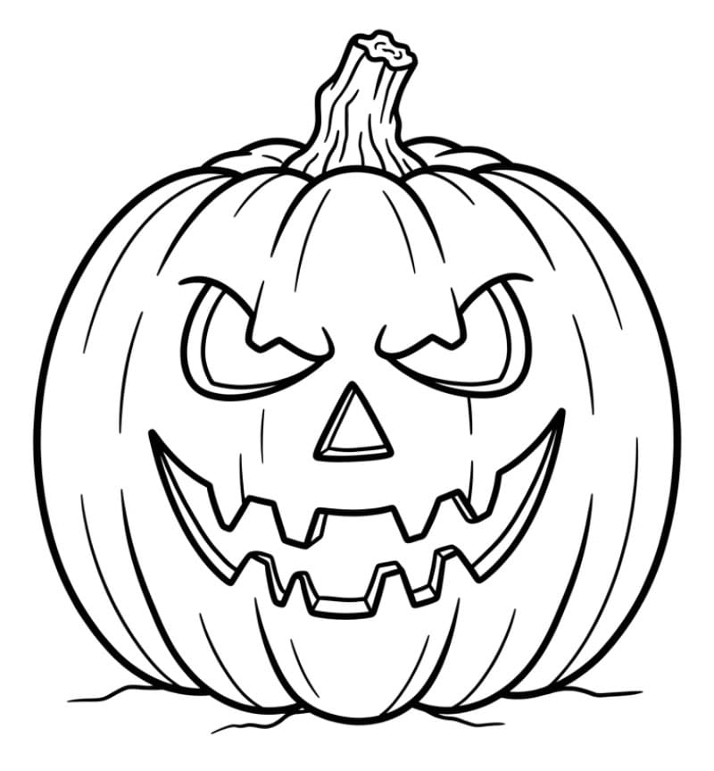 Halloween græskar Gratis Tegninger til Farvelægning