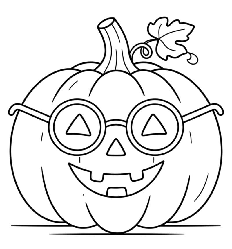Halloween græskar i glas Tegninger til Farvelægning