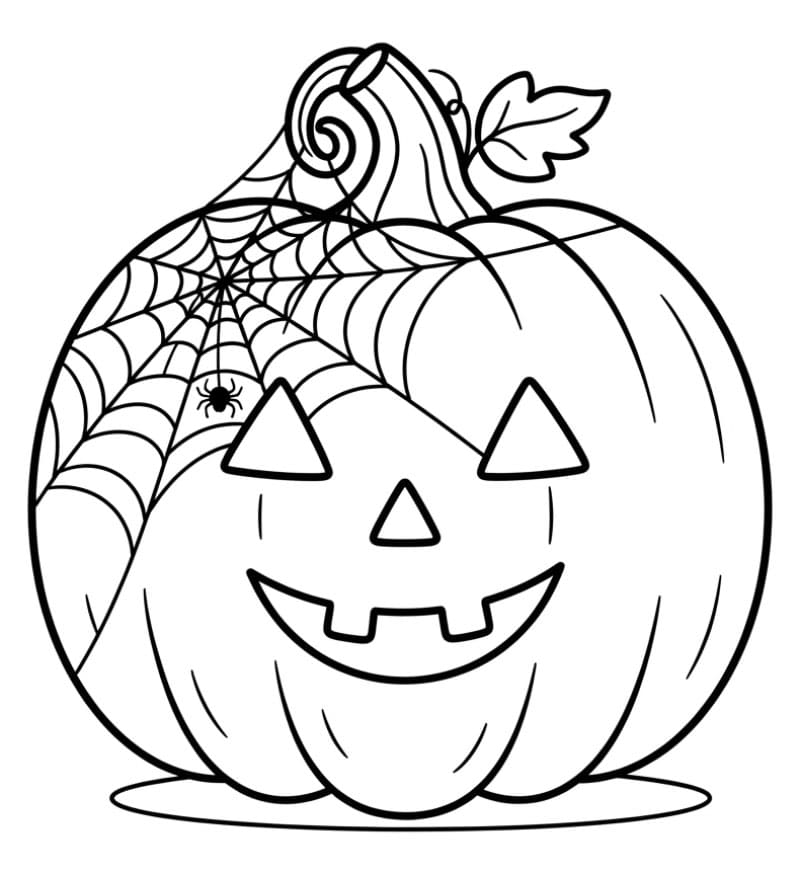Halloween Græskar Tegninger til Farvelægning