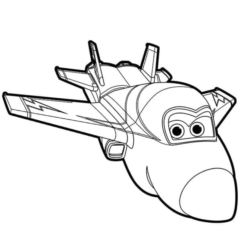 Jerome i Super Wings Tegninger til Farvelægning