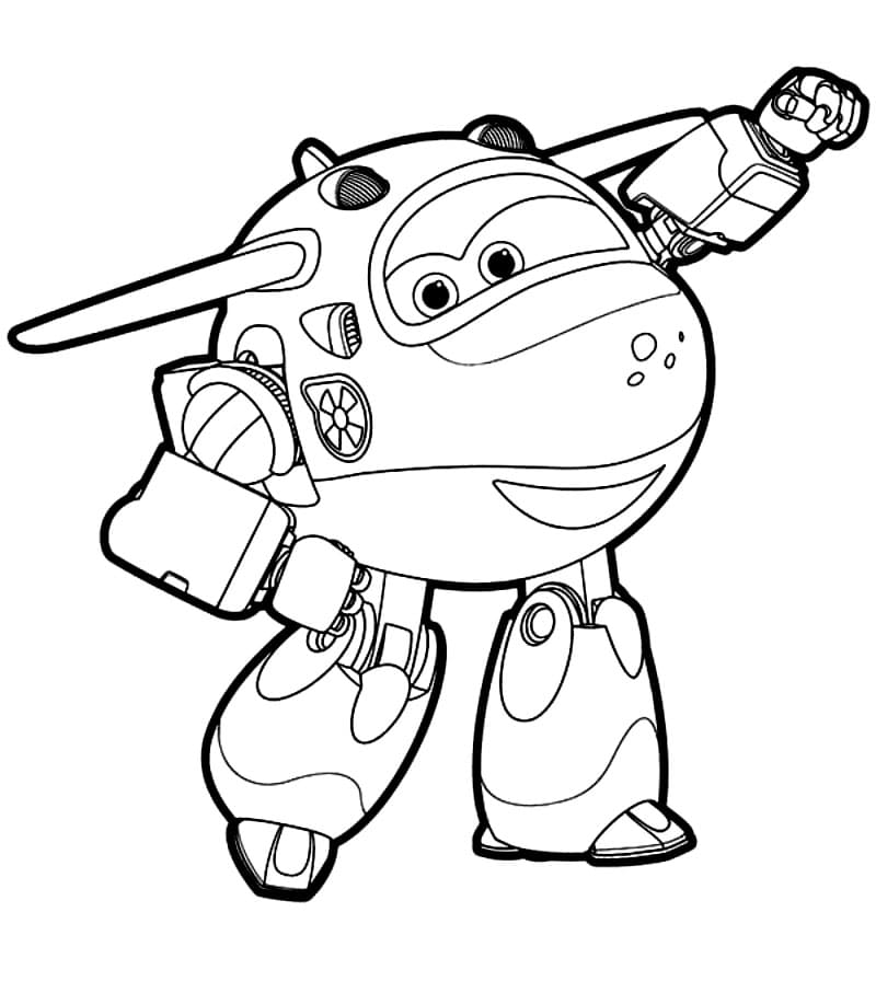 Mira fra Super Wings Tegninger til Farvelægning
