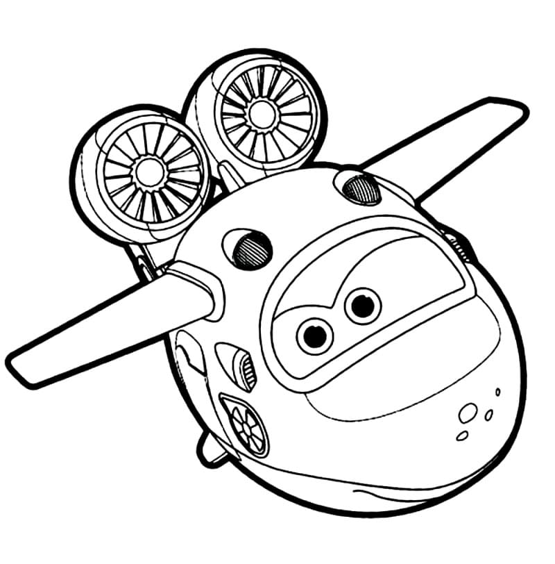 Mira i Super Wings Tegninger til Farvelægning