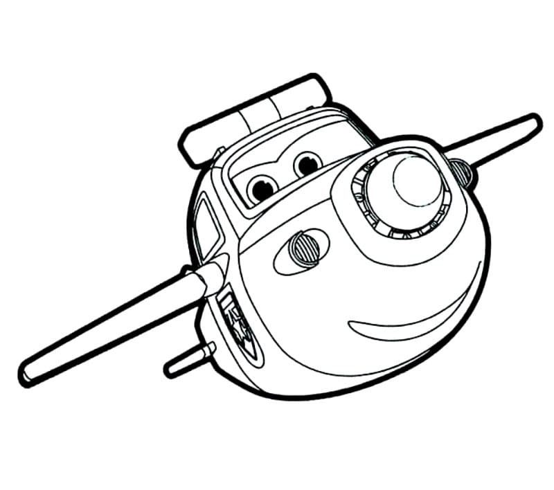 Paul i Super Wings Tegninger til Farvelægning