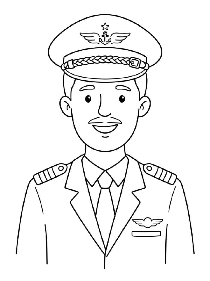 Pilot smiler Tegninger til Farvelægning