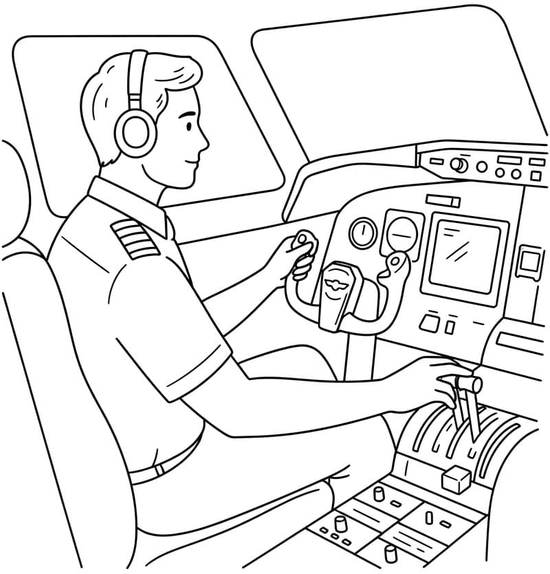 Pilot til start Tegninger til Farvelægning