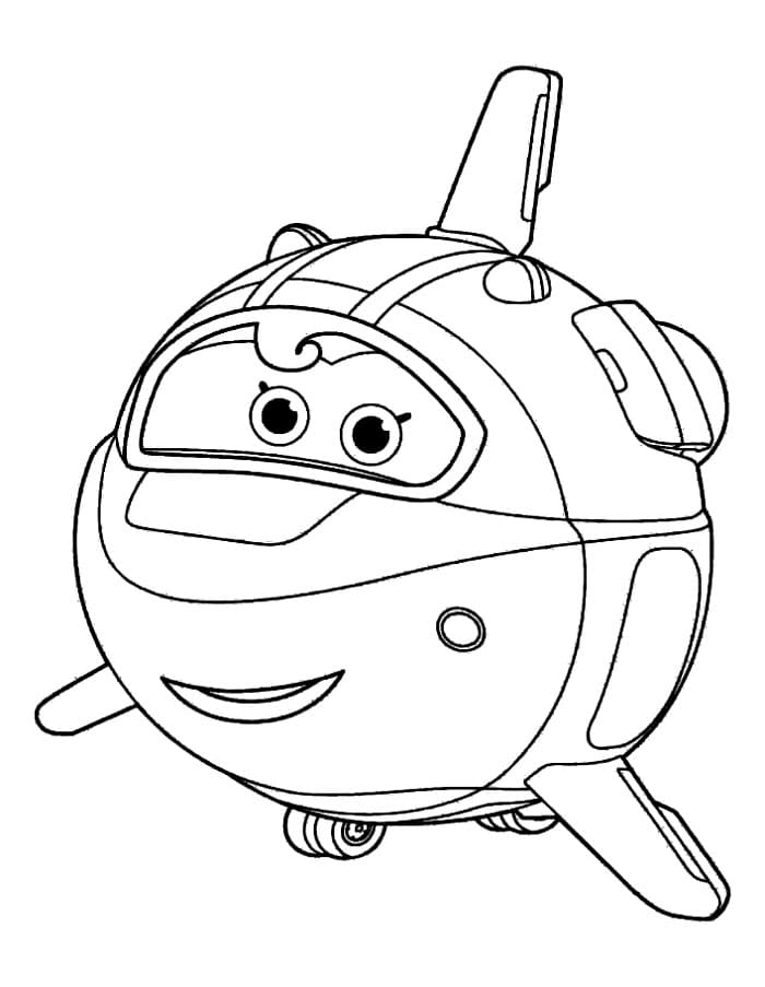 Super Wings Astra Tegninger til Farvelægning