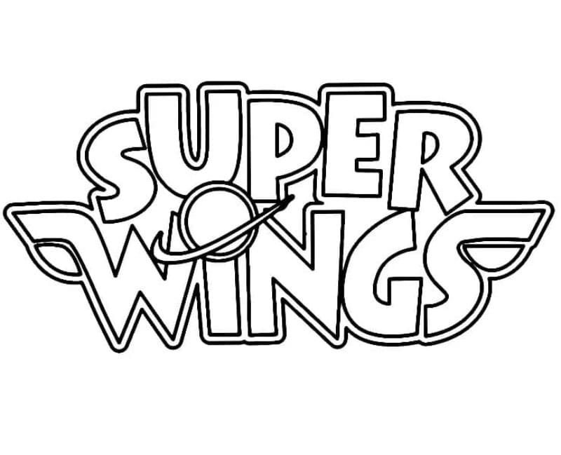 Super Wings Logo Tegninger til Farvelægning