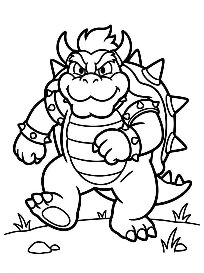 Bowser går fremad Tegninger til Farvelægning