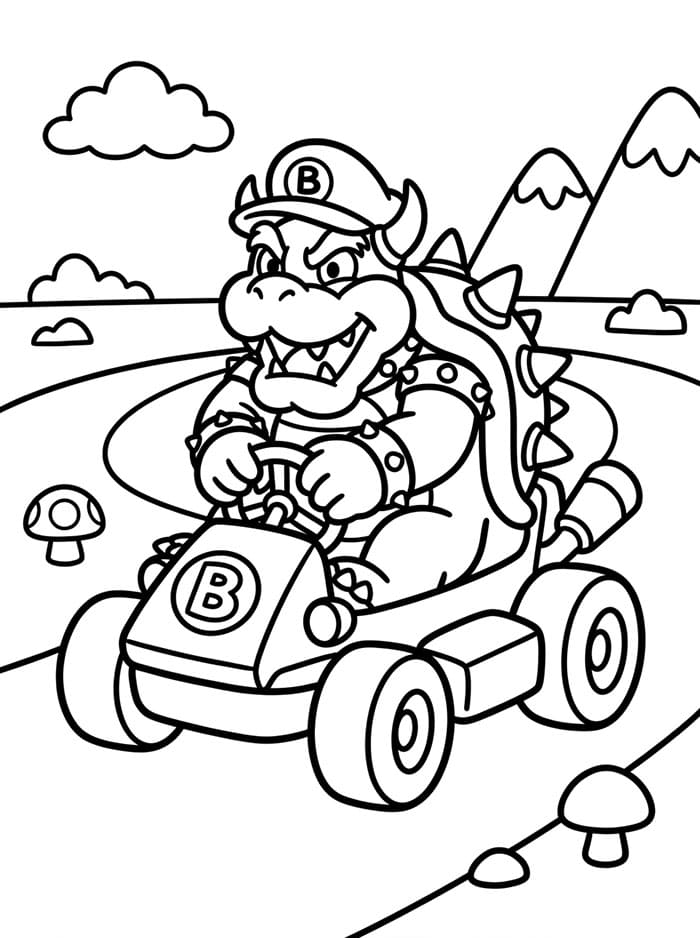 Bowser Tegninger til Farvelægning