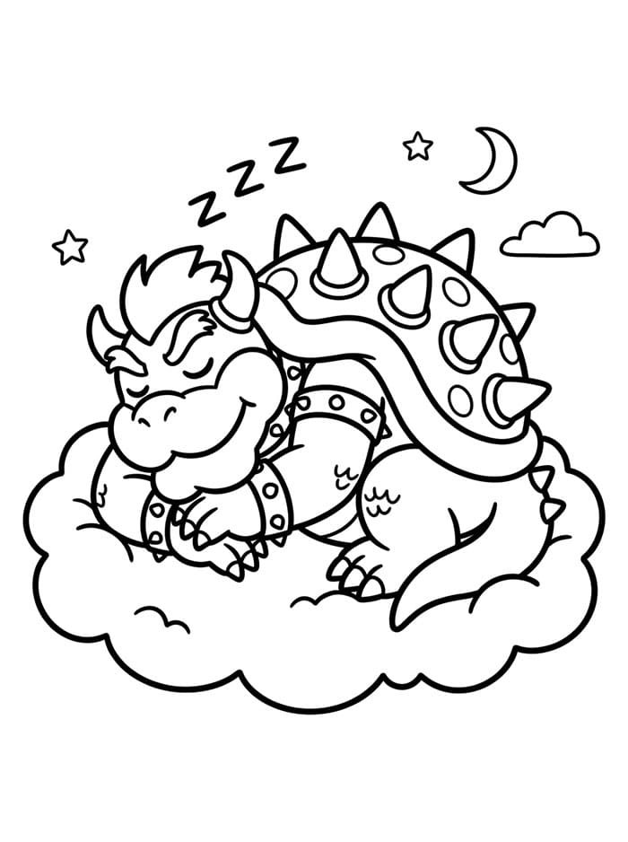 Bowser sover Tegninger til Farvelægning