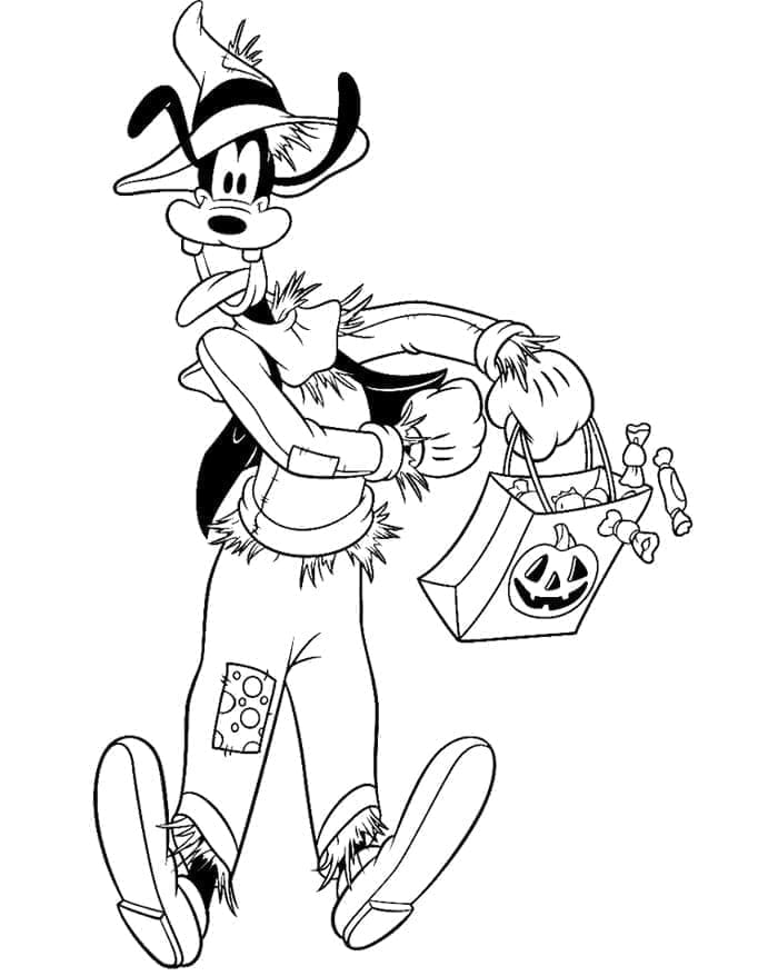 Fedtmule Disney Halloween Tegninger til Farvelægning