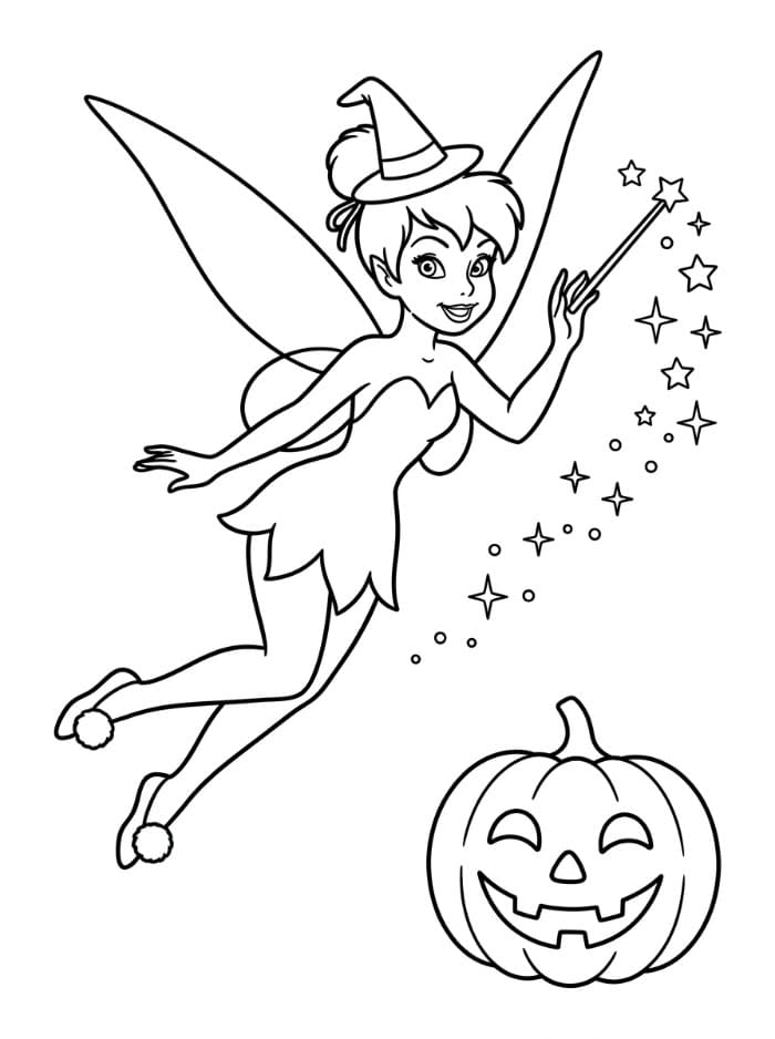 Klokkeblomst Disney Halloween billede Tegninger til Farvelægning