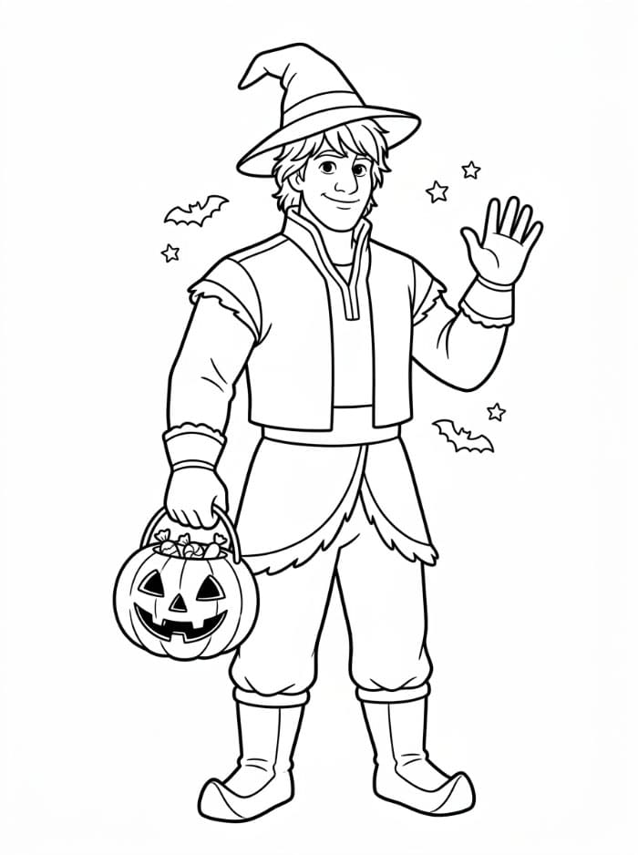 Kristoffer Disney Halloween Tegninger til Farvelægning