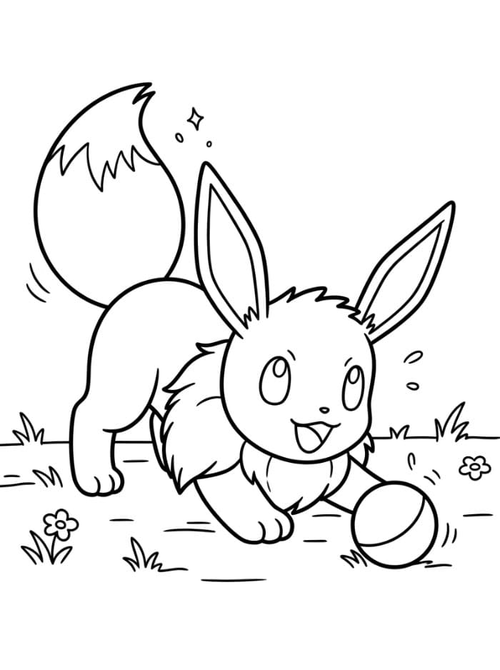 Legende Eevee Tegninger til Farvelægning